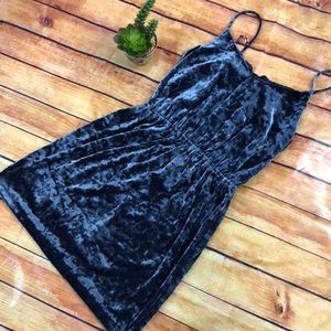 Forever 21 navy blue velvet dress